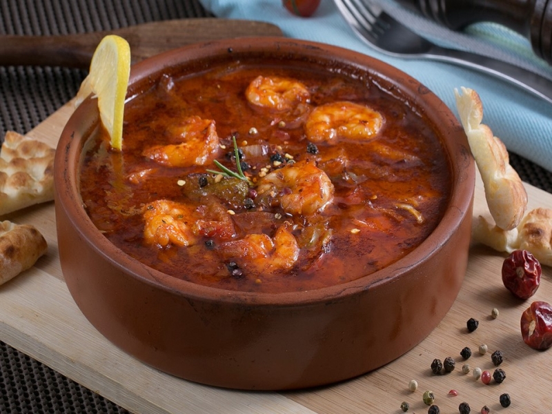 فُخارة الروبيان بالصلصة