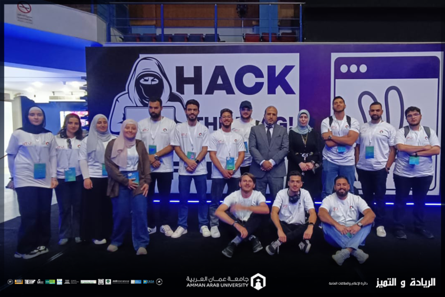 طلبة كلية تكنولوجيا المعلومات في عمان العربية يتميزون في مسابقة محاربي السايبر للجامعات