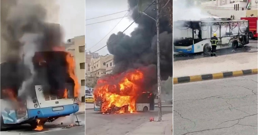 احتراق جديد لحافلة باص عمّان يثير التساؤلات: خطر وجود أم وجود خطر؟