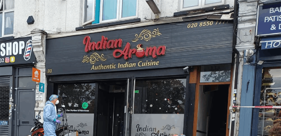 بشكل متعمد .. طفل ورجل يحرقان مطعما