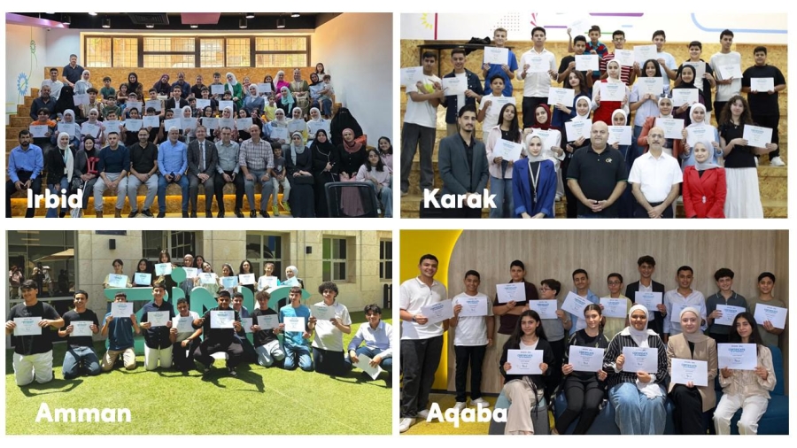 منصّة زين تختتم برنامج مجتمع الرياديين الصغار (YESJO) في عمان واربد والكرك والعقبة