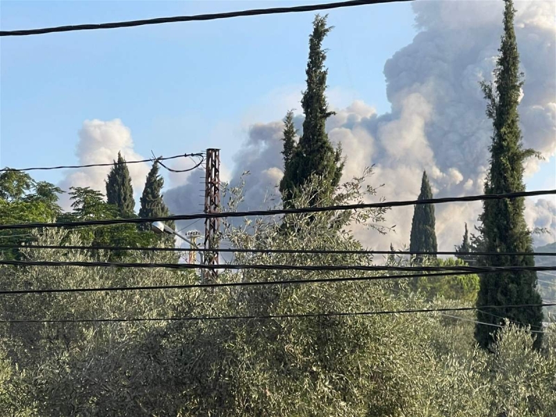 غارات إسرائيلية مكثفة على النبطية جنوب لبنان