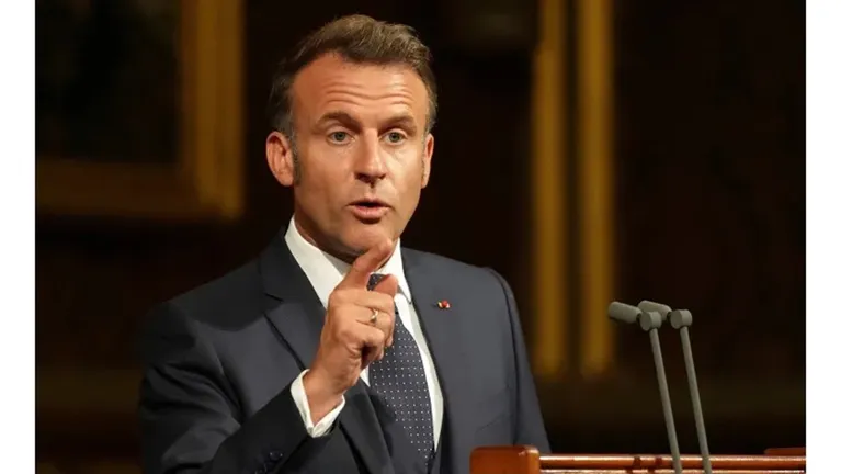 ماكرون: احتلال وضم الأراضي لن يوقف اعترافنا بفلسطين