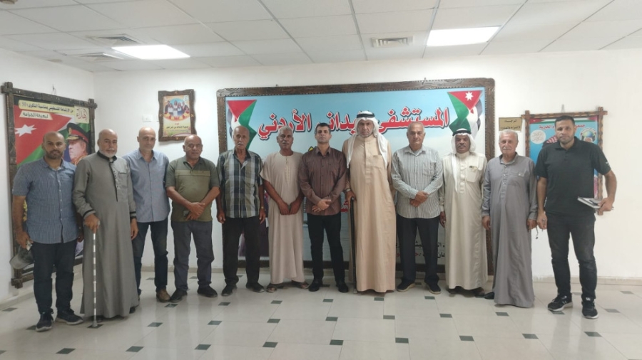 وفد من شيوخ ووجهاء غزة يزور المستشفى الميداني الأردني غزة83 ويثمن جهوده الإنسانية