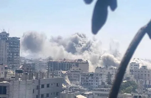 الاحتلال يدمر برج السوسي في غزة