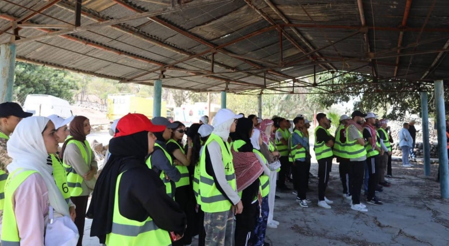 طلبة سابلة الحسن يطلعون على الواقع المائي في سد وادي العرب