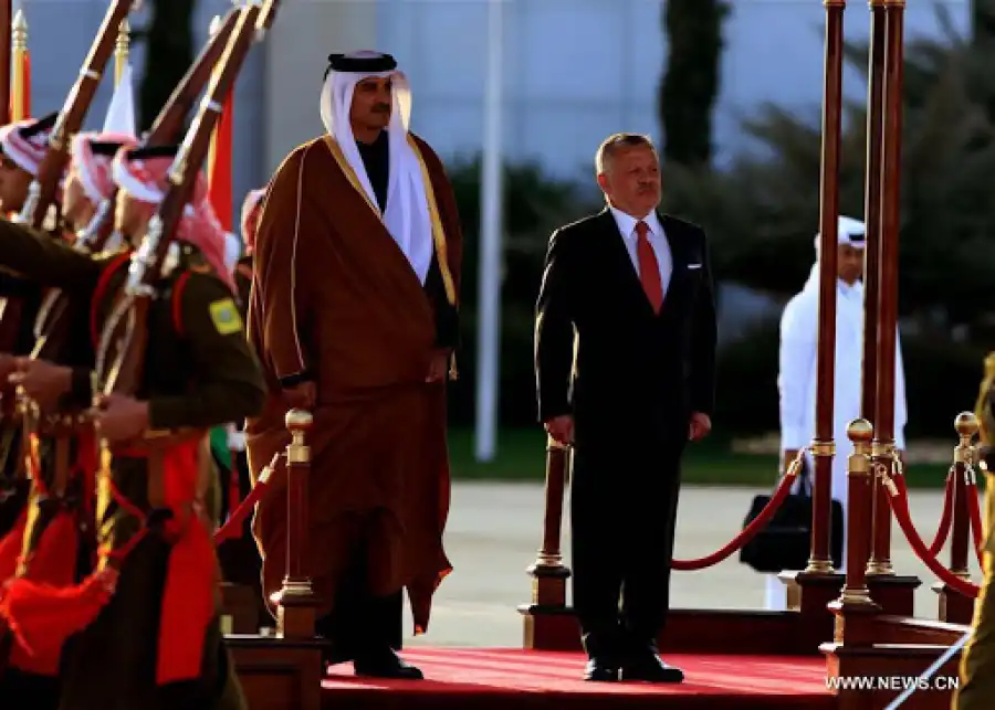 الملك لأمير قطر: أمن قطر من أمن الأردن