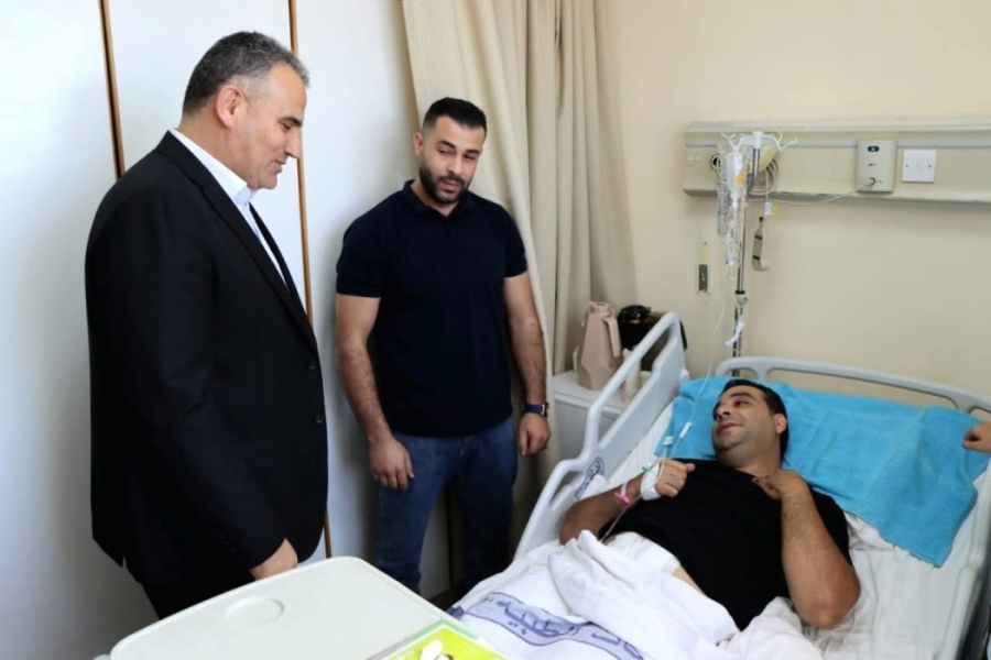 مدير إدارة البحث الجنائي يزور الوكيل سيف عبيدات