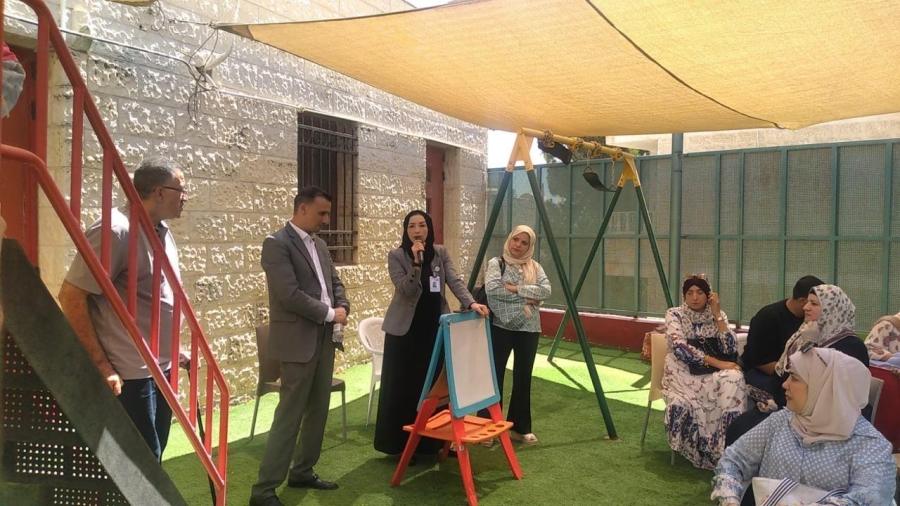 الامانة تنظم فعالية حديقتي أجمل في مركز الصم في صويلح