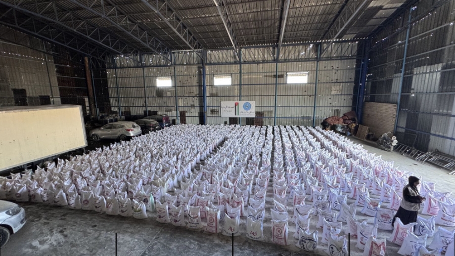 الحملة الأردنية: توزيع ألف كيس طحين شمال وجنوب غزة