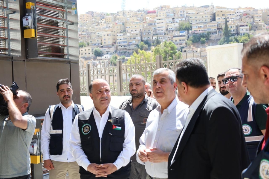 افتتاح محطة تحويل كهرباء في وسط البلد ومركز خدمات بالرصيفة