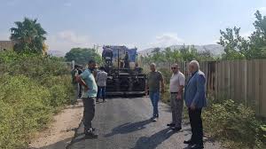 إنجاز 95 من مشروع تعبيد الطرق الزراعية في الأغوار الشمالية