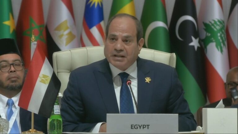 الرئيس المصري: الاعتداء الآثم على قطر سابقة خطيرة