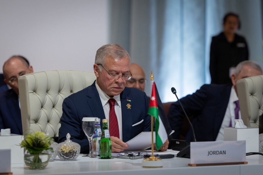 الملك: ضرورة تكثيف الجهود لوقف الانتهاكات الإسرائيلية على سيادة الدول