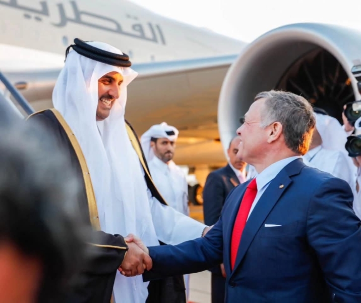 الأردن يرحب بزيارة أمير قطر ويؤكد عمق العلاقات الأخوية