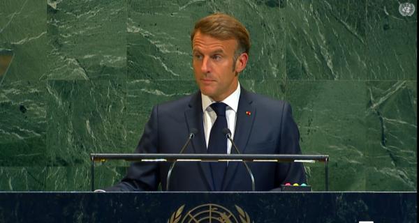 ماكرون: أعلن اعتراف فرنسا بدولة فلسطين ولا مبرر لاستمرار حرب غزة
