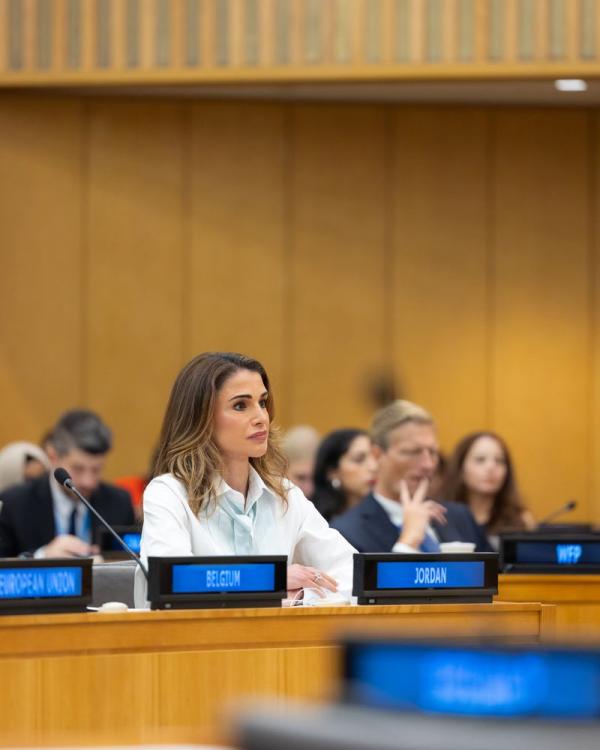 الملكة تحضر اجتماعًا أمميًا رفيع المستوى لدعم أطفال فلسطين