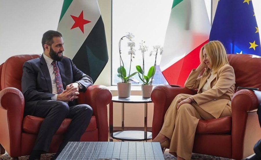 الرئيس أحمد الشرع يلتقي رئيسة وزراء إيطاليا جورجيا ميلوني في نيويورك