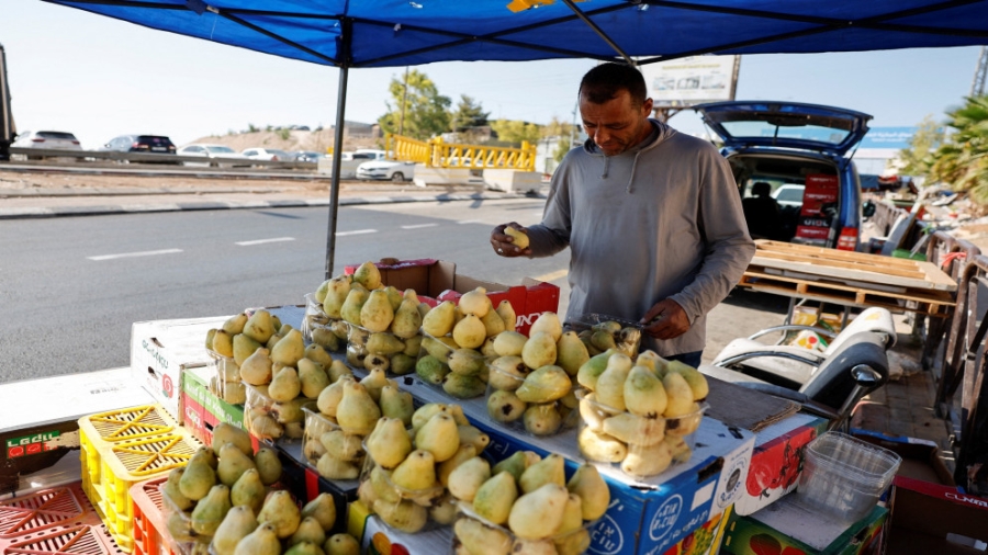 انخفاض الرقم القياسي لأسعار المنتج في آب الماضي بالأراضي الفلسطينية