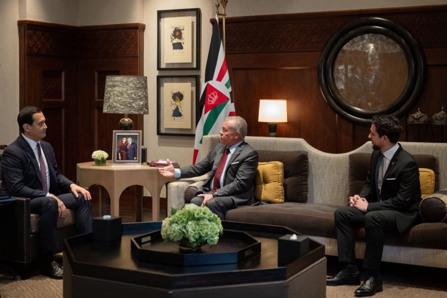 الملك يستقبل مستشار رئيس أوزبكستان ويؤكد على مواصلة التنسيق الثنائي