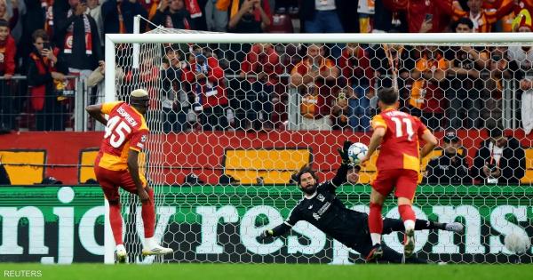 ليفربول يتلقى هزيمة أمام غلطة سراي في دوري الأبطال