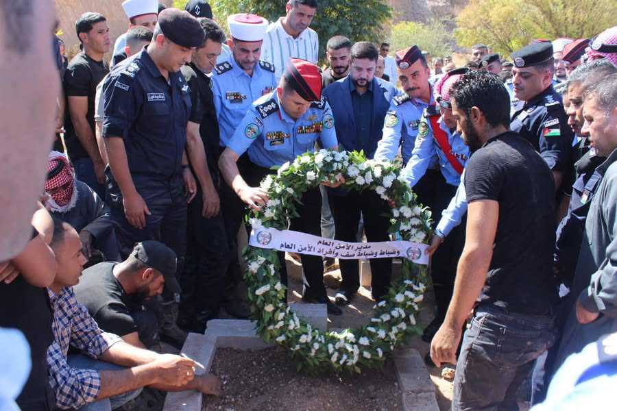 تشييع جثمان الوكيل ايمن تركي المناصير  في محافظة البلقاء