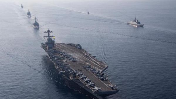 حاملة الطائرات يو إس إس فورد تدخل منطقة البحر المتوسط
