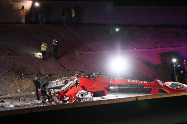 3 إصابات في حادث تحطم مروحية طبية في كاليفورنيا