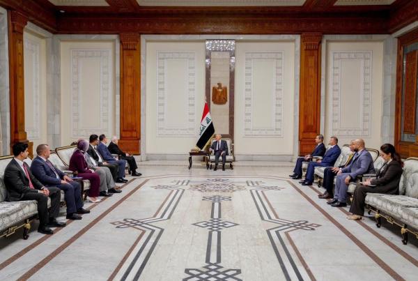 الرئيس العراقي يستقبل وفد الشبكة العربية للإبداع والابتكار