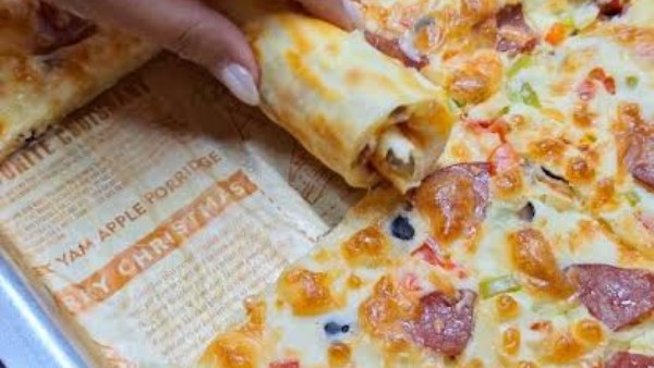 كريب البيتزا اللذيذ بطريقة سهلة في المنزل