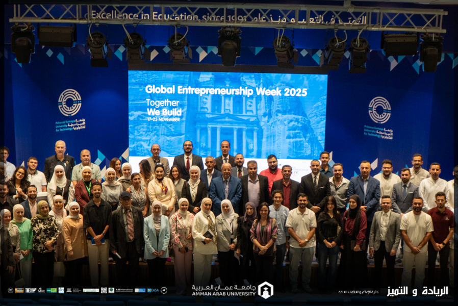 جامعة عمان العربية تشارك في إطلاق فعاليات أسبوع الريادة العالمي – الأردن 2025