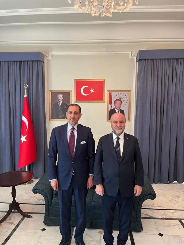 السفير الاردني في سوريا يلتقي نظيره التركي برهان اوغلو