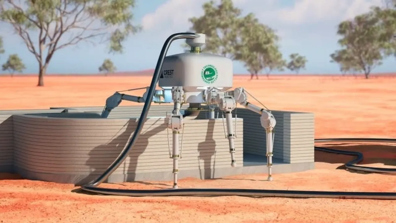 روبوت إنشاءات أسترالي يمكنه طباعة منزل بمساحة تفوق 200 متر مربع في يوم