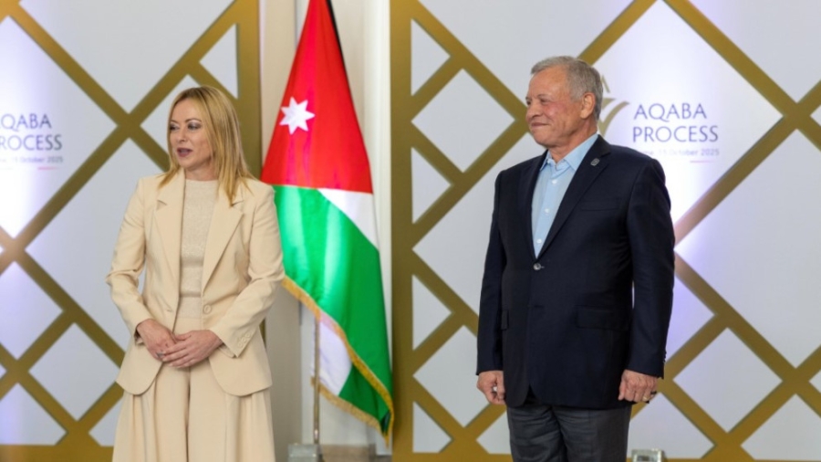 الملك ورئيسة وزراء إيطاليا يترأسان جولة جديدة من مبادرة اجتماعات العقبة في روما