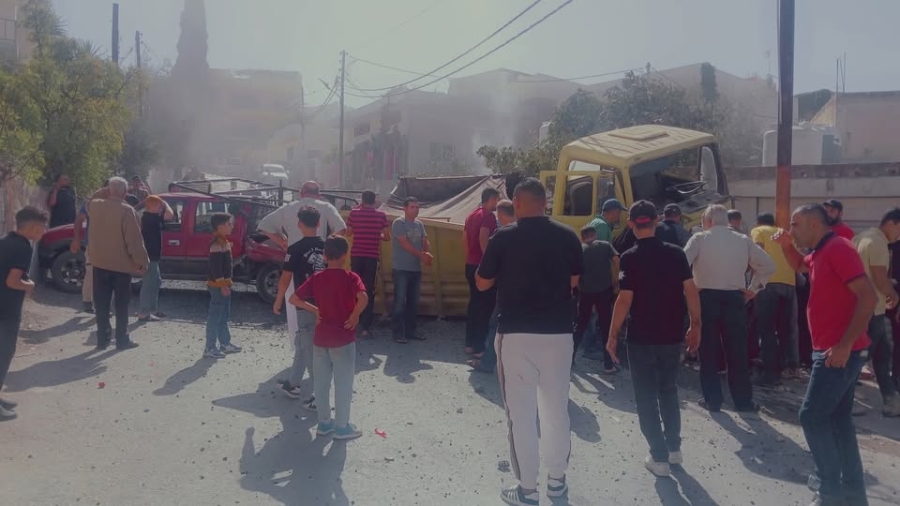 حادث سير بين مركبتين يغلق طريق نزول حلاوة في عجلون