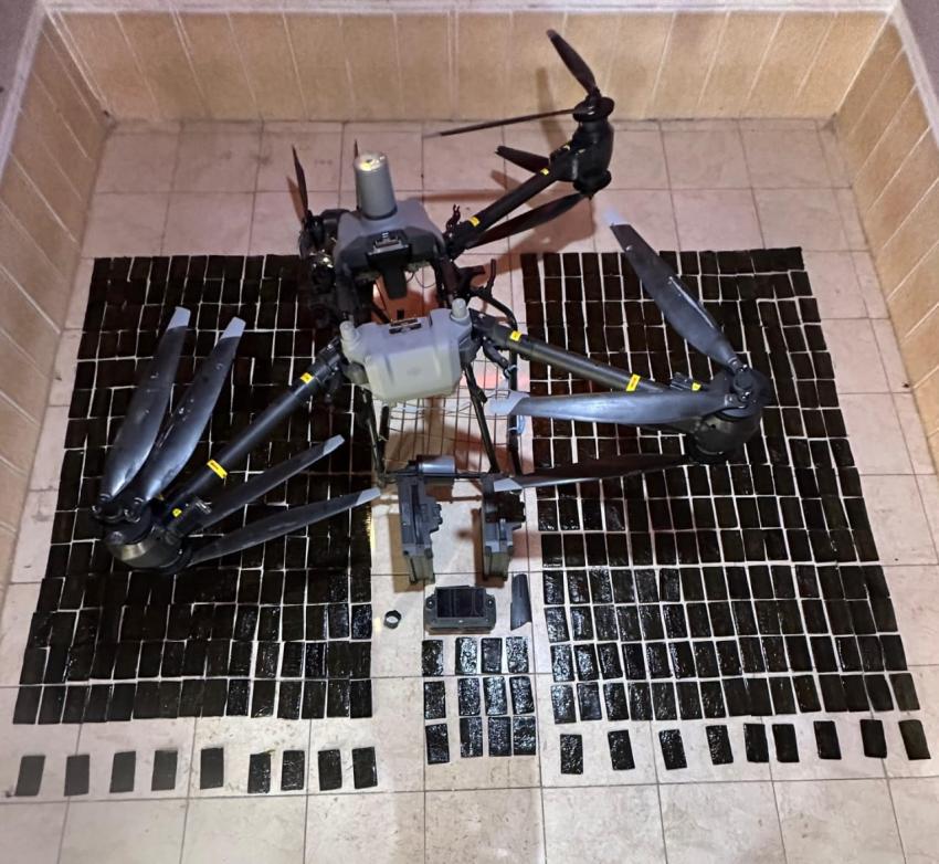 المنطقة العسكرية الجنوبية تحبط تهريب مواد مخدرة بواسطة طائرة مسيّرة