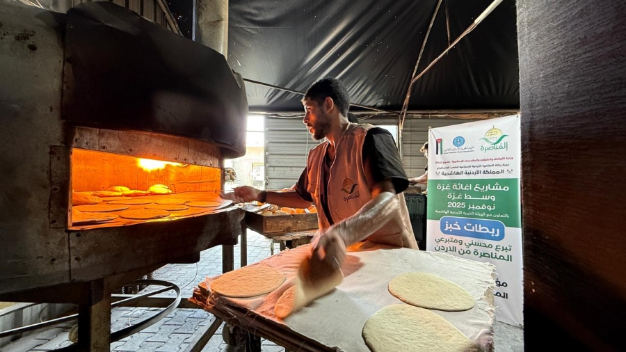 “الخيرية الهاشمية”: 15 ألف رغيف خبز ضمن حملة إغاثية جديدة لأهالي غزة