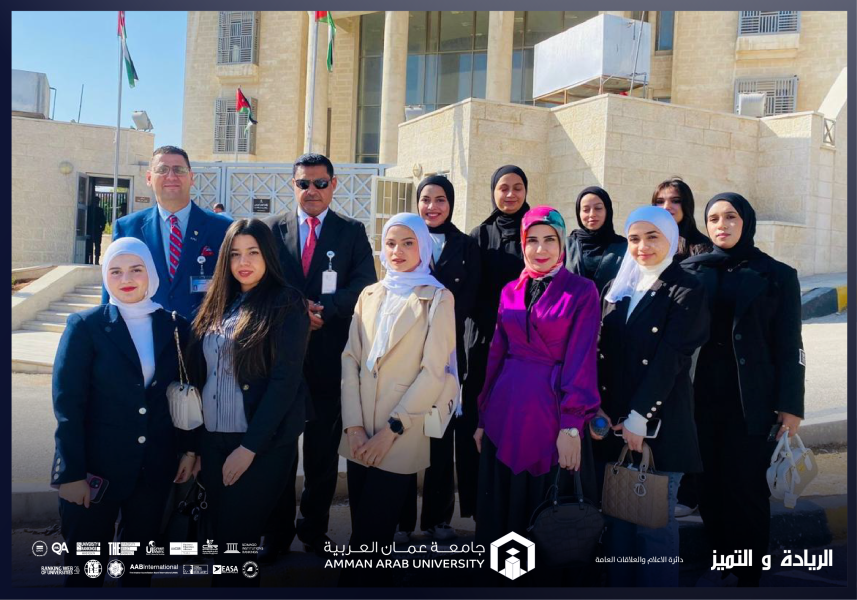 حقوق  عمان العربية  تنظّم زيارة ميدانية إلى محكمة الجنايات الكبرى لتعزيز الفهم العملي لدى الطلبة