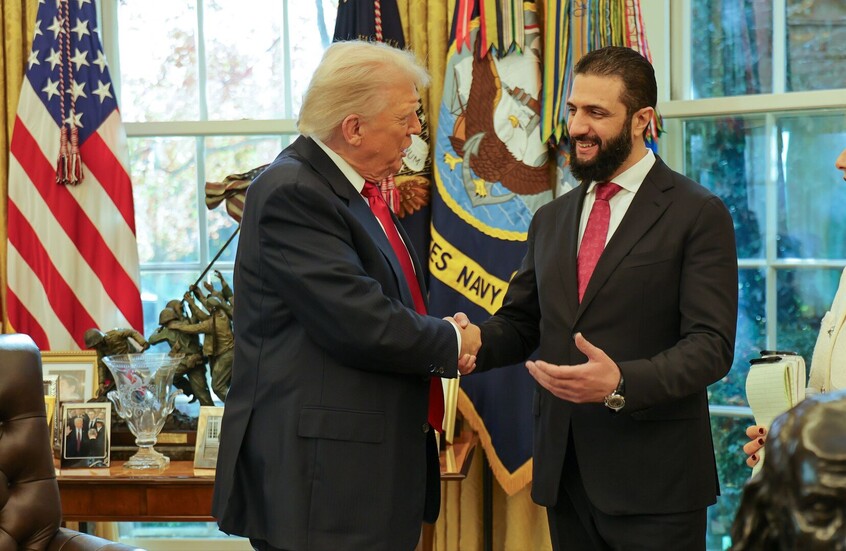 الرئاسة السورية: الشرع وترامب بحثا العلاقات الثنائية بين البلدين وقضايا إقليمية ودولية