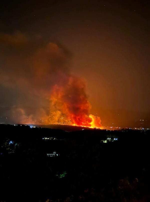 حرائق ضخمة تلتهم مساحات حرجية واسعة في لبنان