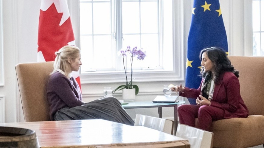 الاتحاد الأوروبي وكندا يؤكدان التزامهما بحل الدولتين وفق القرارات الأممية