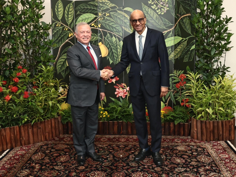 الرئيس السنغافوري يشيد بعلاقات الصداقة التاريخية مع الأردن