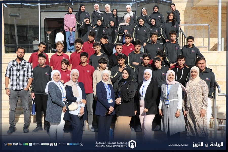 عمان العربية تستقبل طلبة مدرسة أكاديمية جسور المعرفة الدولية في إطار تعزيز دورها الأكاديمي