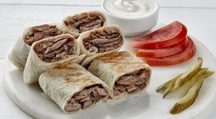 طريقة عمل شاورما لحمة بالسماق