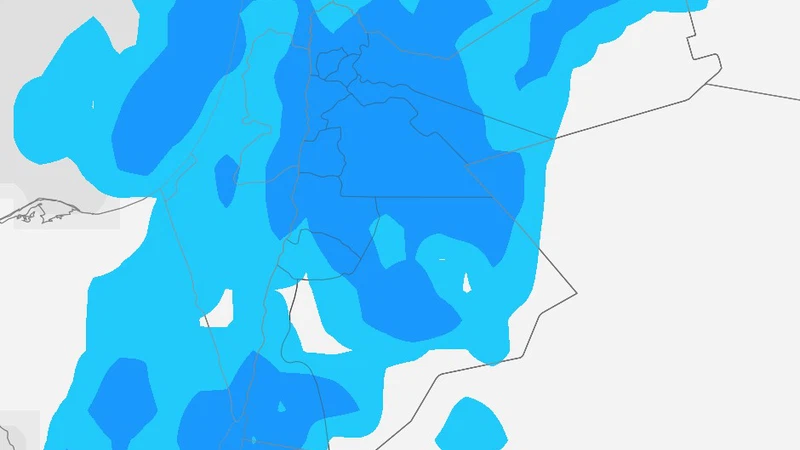 زخات أمطار رعدية في مناطق عِدّة تبدأ مساء السبت بفعل حالة من عدم الاستقرار الجوي