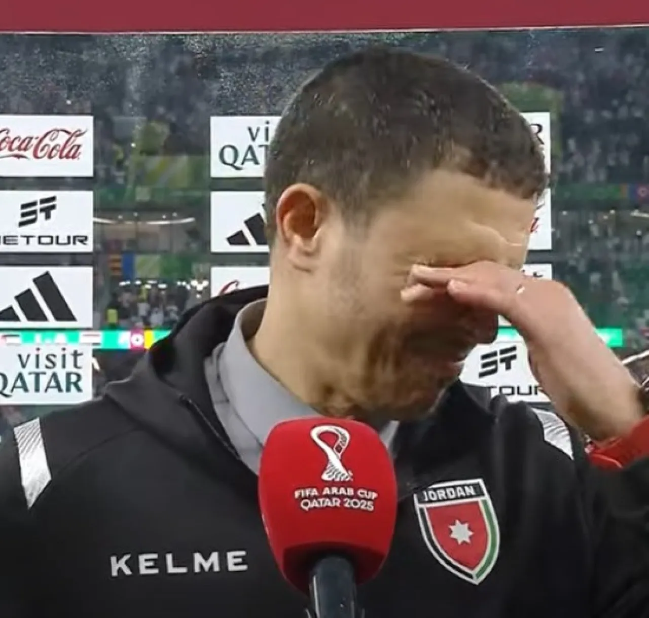 سلامي يبكي فرحا بتأهل النشامى ويكشف عن إصابة يزن النعيمات