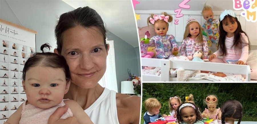 جنت مبالغ طائلة.. ام تعتني بعدد من الدمى