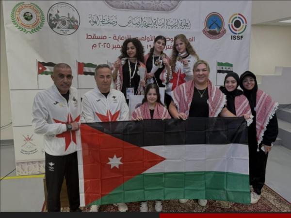 ناشئات رماية المسدس الهوائي يُحققن المركز الأول في البطولة العربية