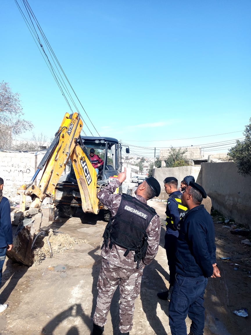 المياه  ضبط اعتداءات في الرصيفة